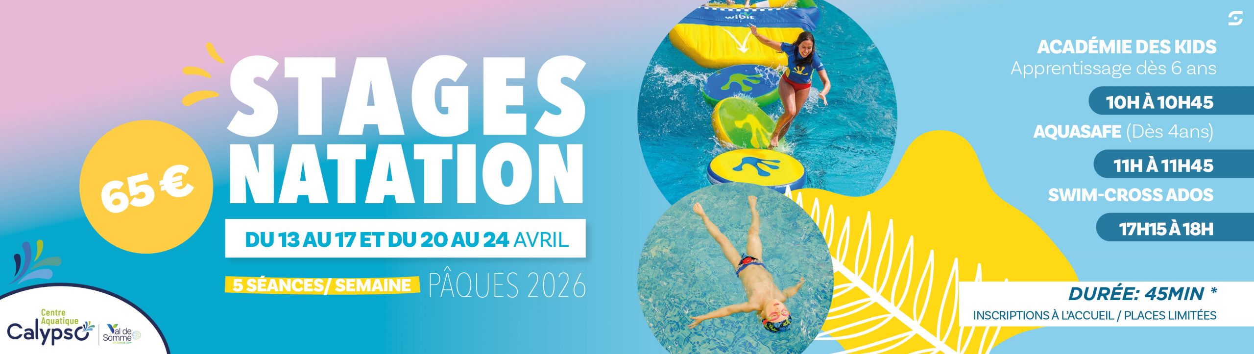 STAGES NATATION PÂQUES